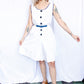 1950s Secret Shorts White Jumpsuit - Large