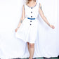 1950s Secret Shorts White Jumpsuit - Large