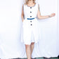 1950s Secret Shorts White Jumpsuit - Large