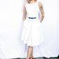 1960s Cotton White Twill Dress - Xsmall