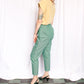 1950s Green Twill Cigarette Pants - 30w-32w