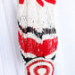 1930s Red White and Black Open Knit Handbag