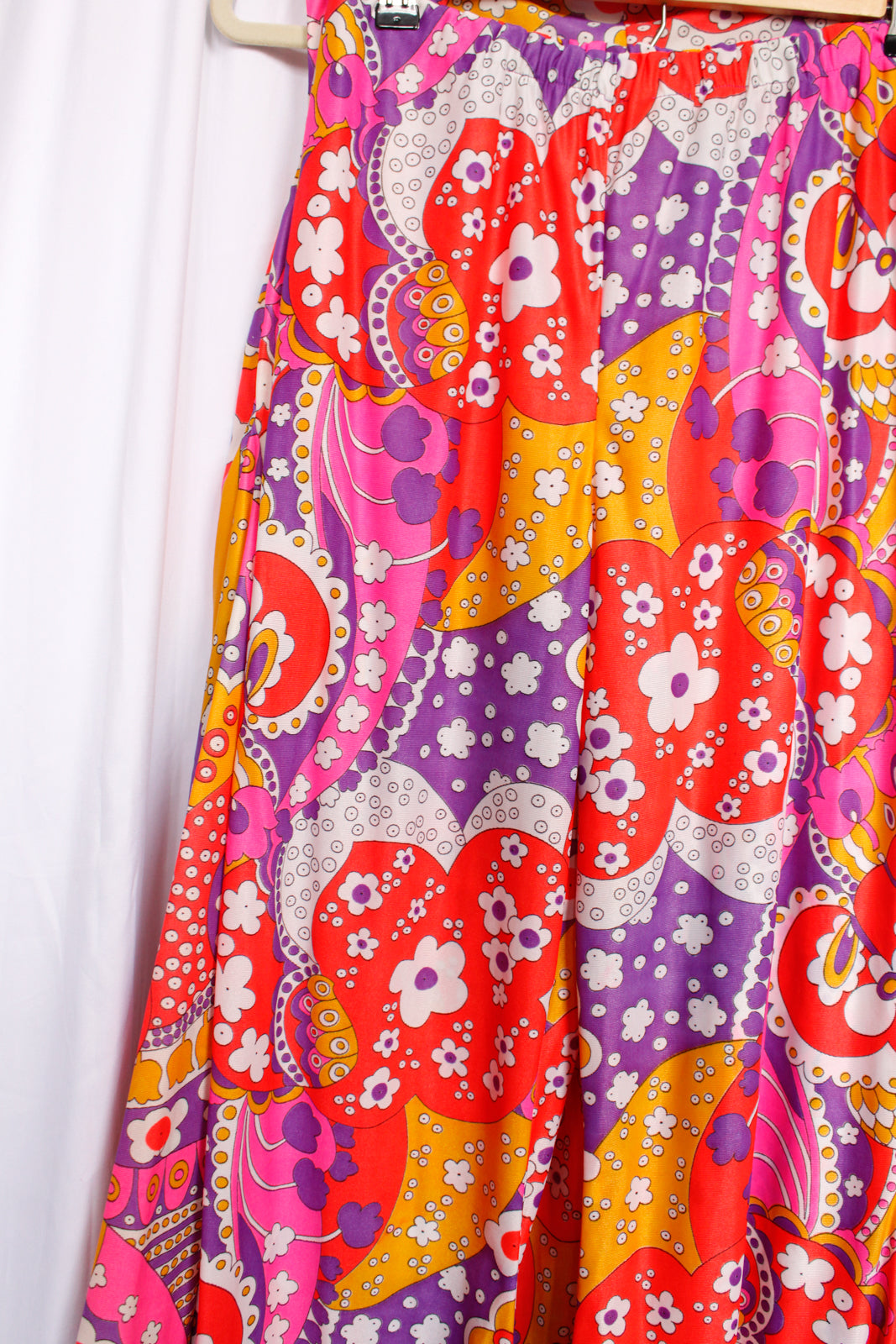 1970s OOPs! Psychedelic Print Mini Dress & Pant Set - Medium