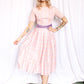 1950s Sue Mason Jr By Saba Striped Day Dress