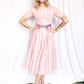 1950s Sue Mason Jr By Saba Striped Day Dress