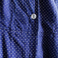 1940s Swiss Dot Blue & White Dress - XLarge