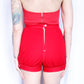 1950s White Stag Red Cotton Shorts - 27" waist