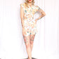 1940s RARE OAK Kamehameha Hawaiian Novelty Print 2 piece Cutout Playsuit - Xsmall