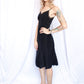 1940s Barbazón Rayon Black Slip - Small