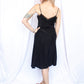 1940s Barbazón Rayon Black Slip - Small
