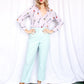1970s Umbrella Polyester Shirt - Medium