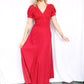 1970s OOPS! Polka Dot Maxi Dress - S/M