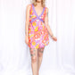 1970s OOPs! Psychedelic Print Mini Dress & Pant Set - Medium