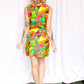 1960s Welcome Stranger! Floral Mini Dress - Small