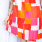 1960s Geometrical Print Tent Dress - S/M
