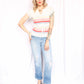 1970s Open Knit Acrylic Sweater - Small