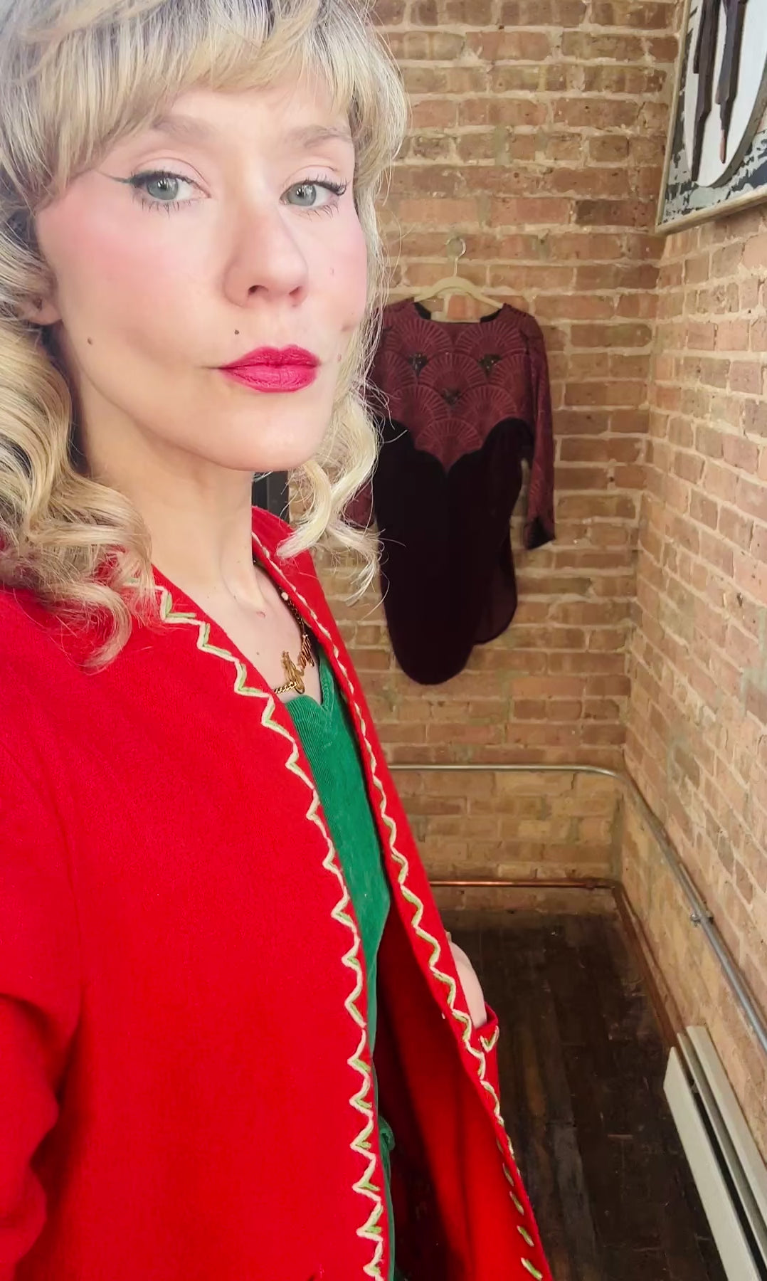 1940s Mexican Tourist Wool Jacket with Appliqués - Med
