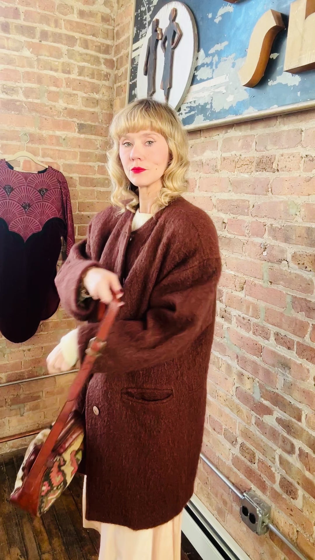 1980s Kiln & Leather Purse 