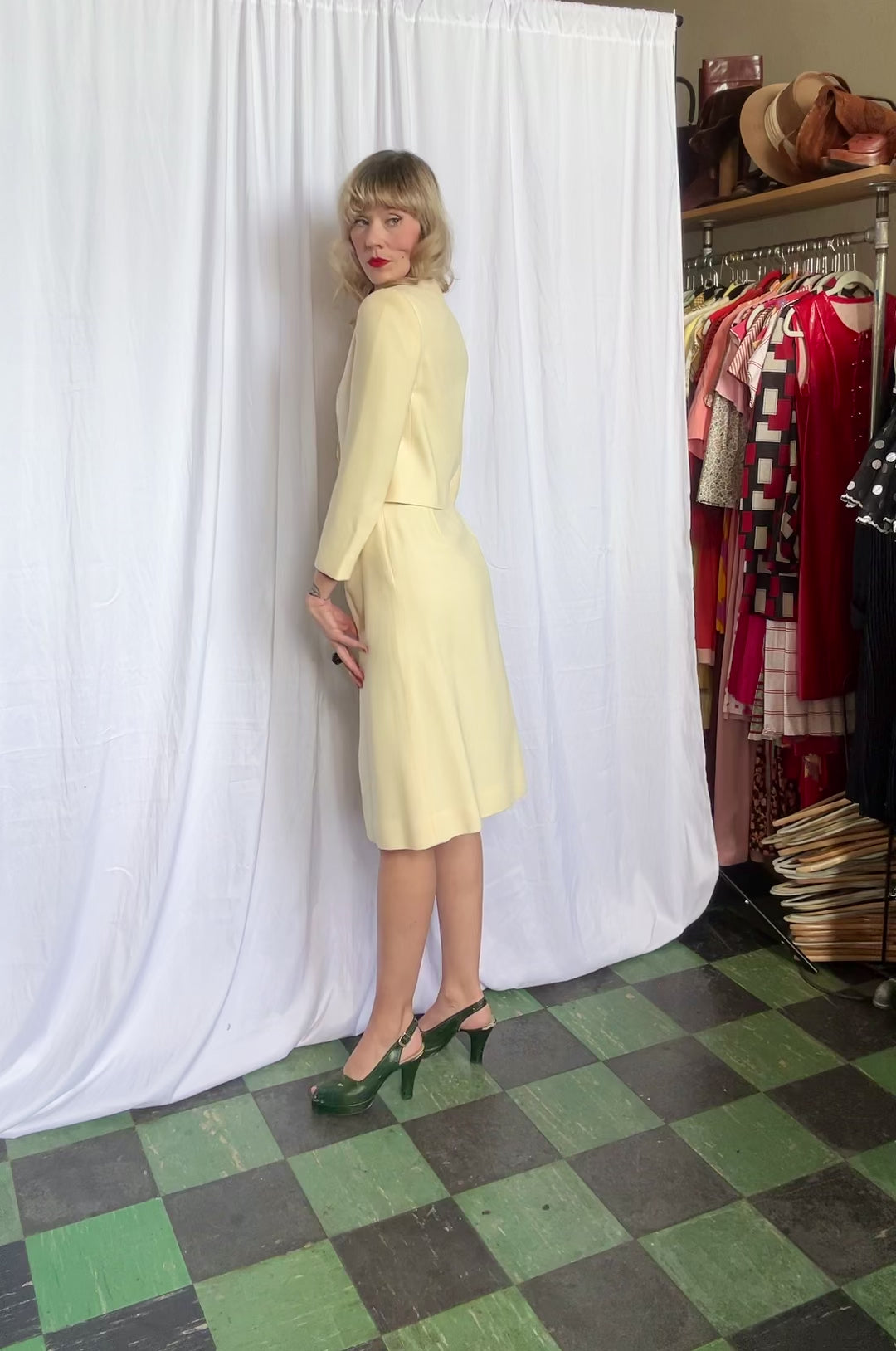 1990s Christian Dior Cream Ivory Suit - Xsmall