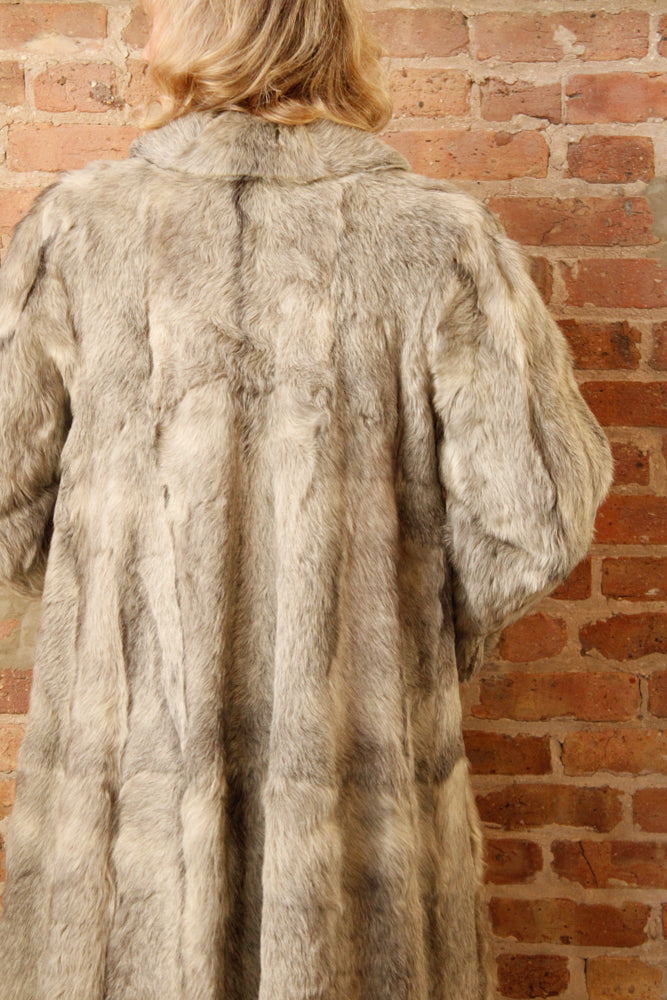 1940s Artic Fox Fur Silk Lined Coat - Large – Dethrose Vintage