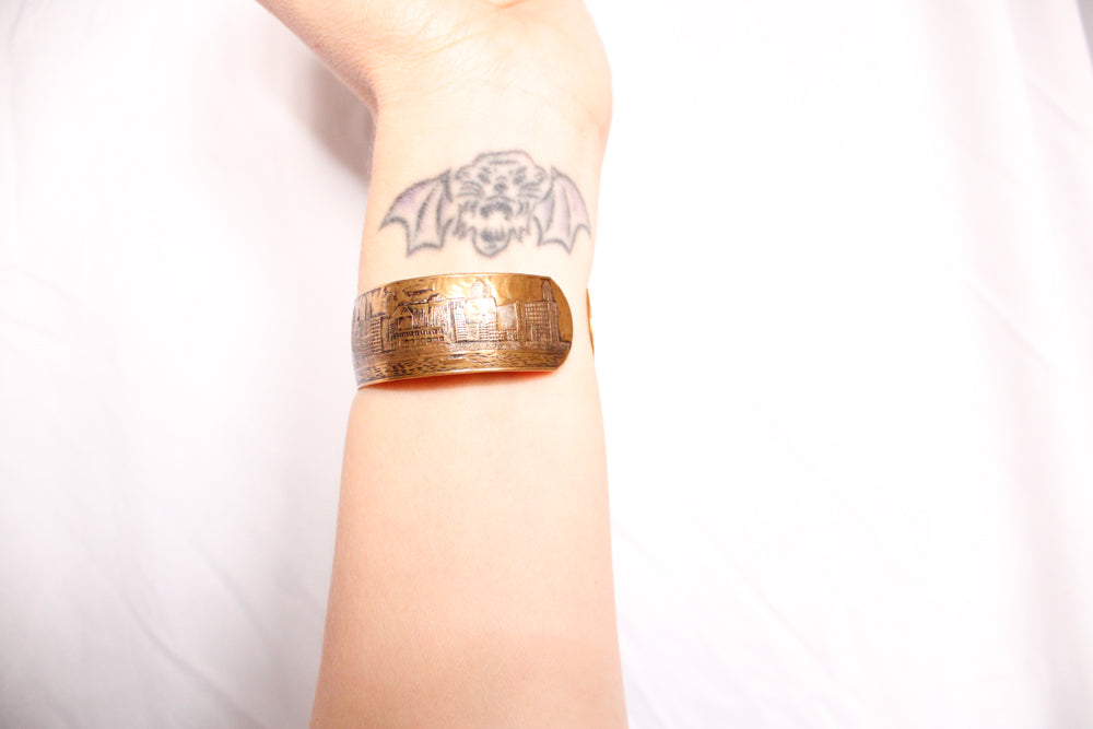 1933 Worlds Fair Novelty Brass Cuff