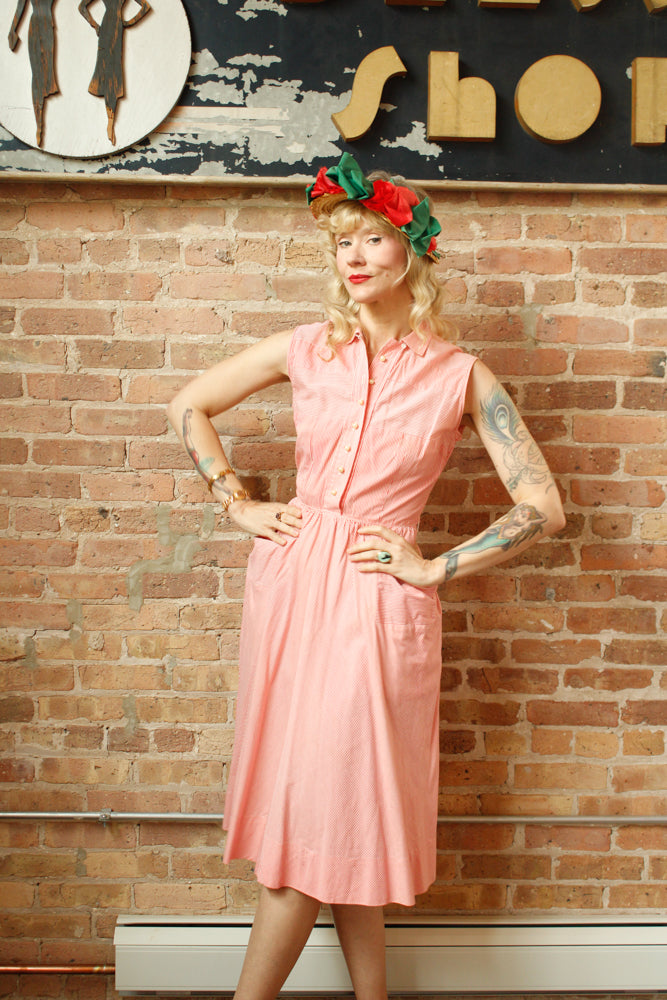 1950s Floral Sun Hat