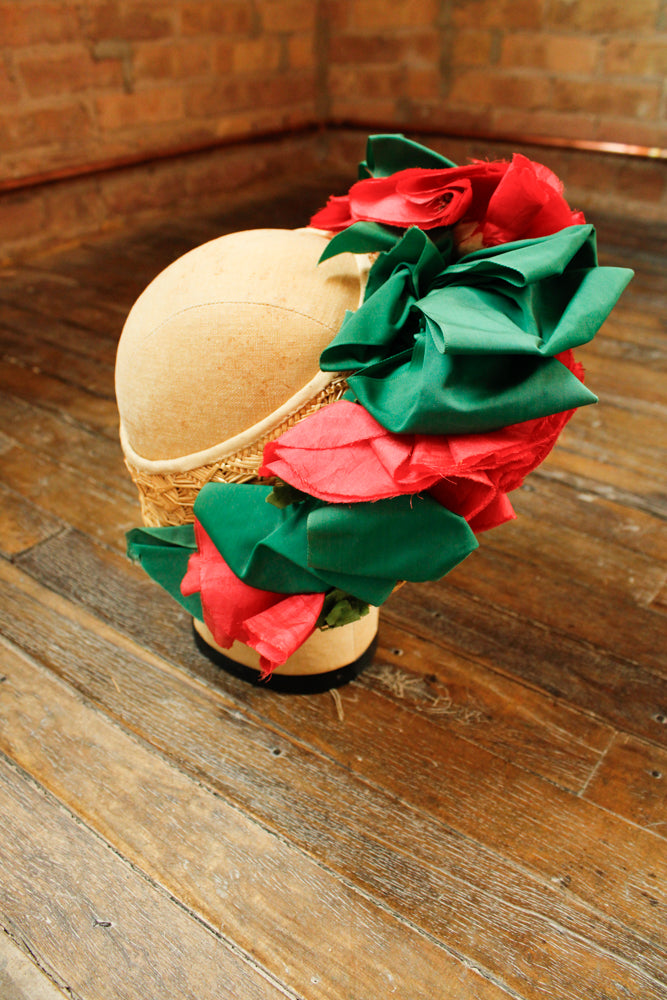 1950s Floral Sun Hat
