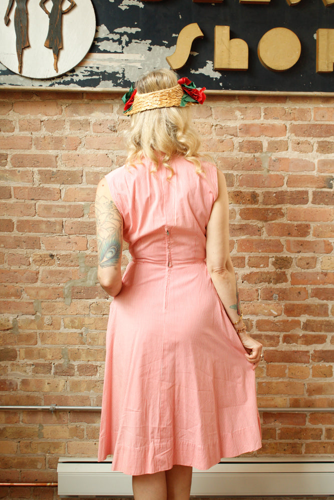 1950s Floral Sun Hat