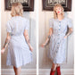 1930s Carson Pirie Scott Plaid Cotton Dress - Medium