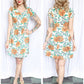 Early 40s Cissy Kay Blossom Dress - XS Petite