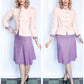 1940s Brett's Pink & Purple Linen Suit - Xsmall
