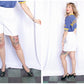 1940s White Cotton Twill Sailor Shorts - 27"