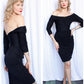 1950s Ceil Chapman Black Jersey Dress - Xsmall
