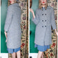 1950s Hand Knit Wool Sweater Coat & Matching Hat 