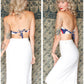 1950s White DeGange Pencil Skirt