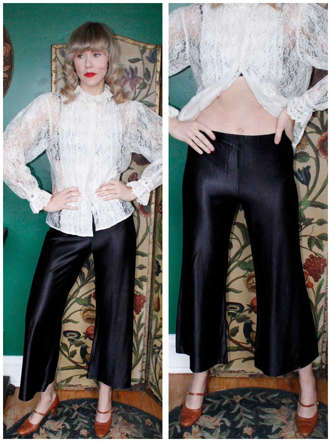 1960s Cropped Jersey Lounge Pants