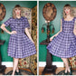 Late 1950s Plaid Jerry Gilden Dress & Bolero 