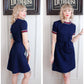 1960s Leslie Fay Poly Knit Dress - Medium