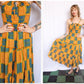 1970s Batik Cotton Summer Dress - Large