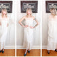 1990s Ivory Lace Slip Dress and Jacket - Med