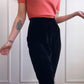 1950s Bernard Altman Coral Pink S/S Cashmere Sweater - M/L