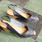 1970s Fanfare Wedge Sandals - 9M