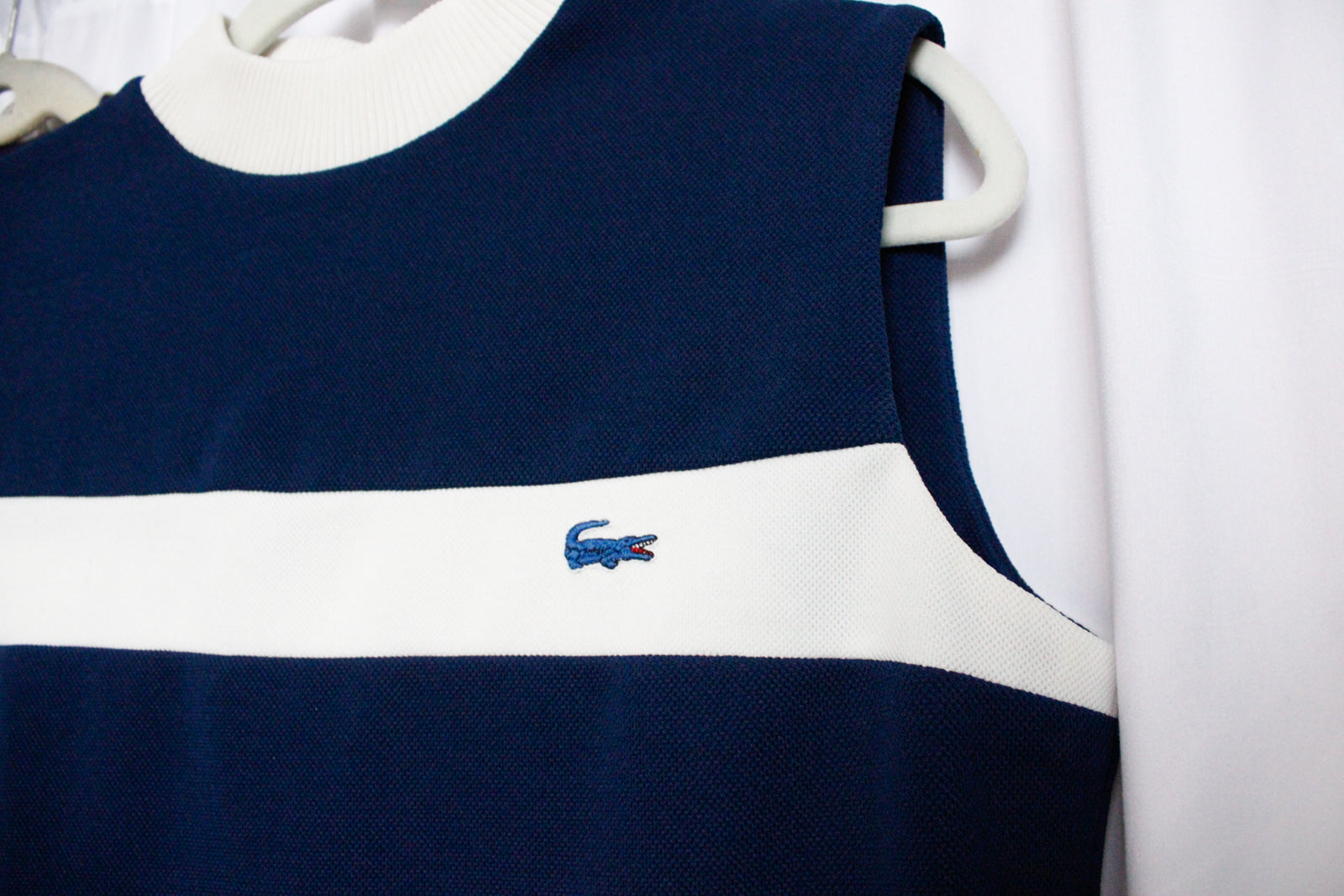 1970s Lacoste Striped Dress - Large