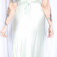 1940s NWT Blossom Lingerie Satin Negligee Gown - M/L