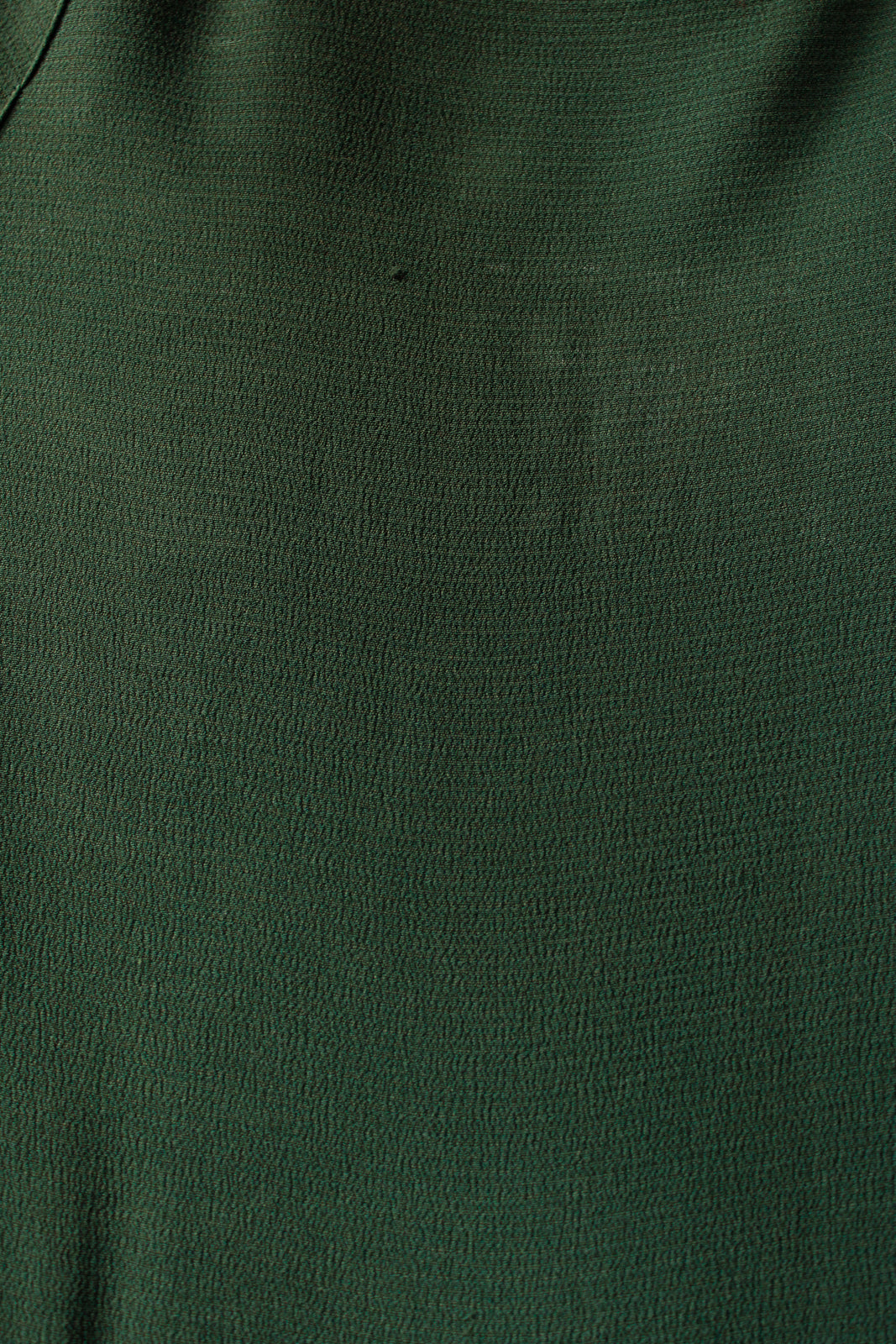 1930s Dark Green Rayon Dress - Small
