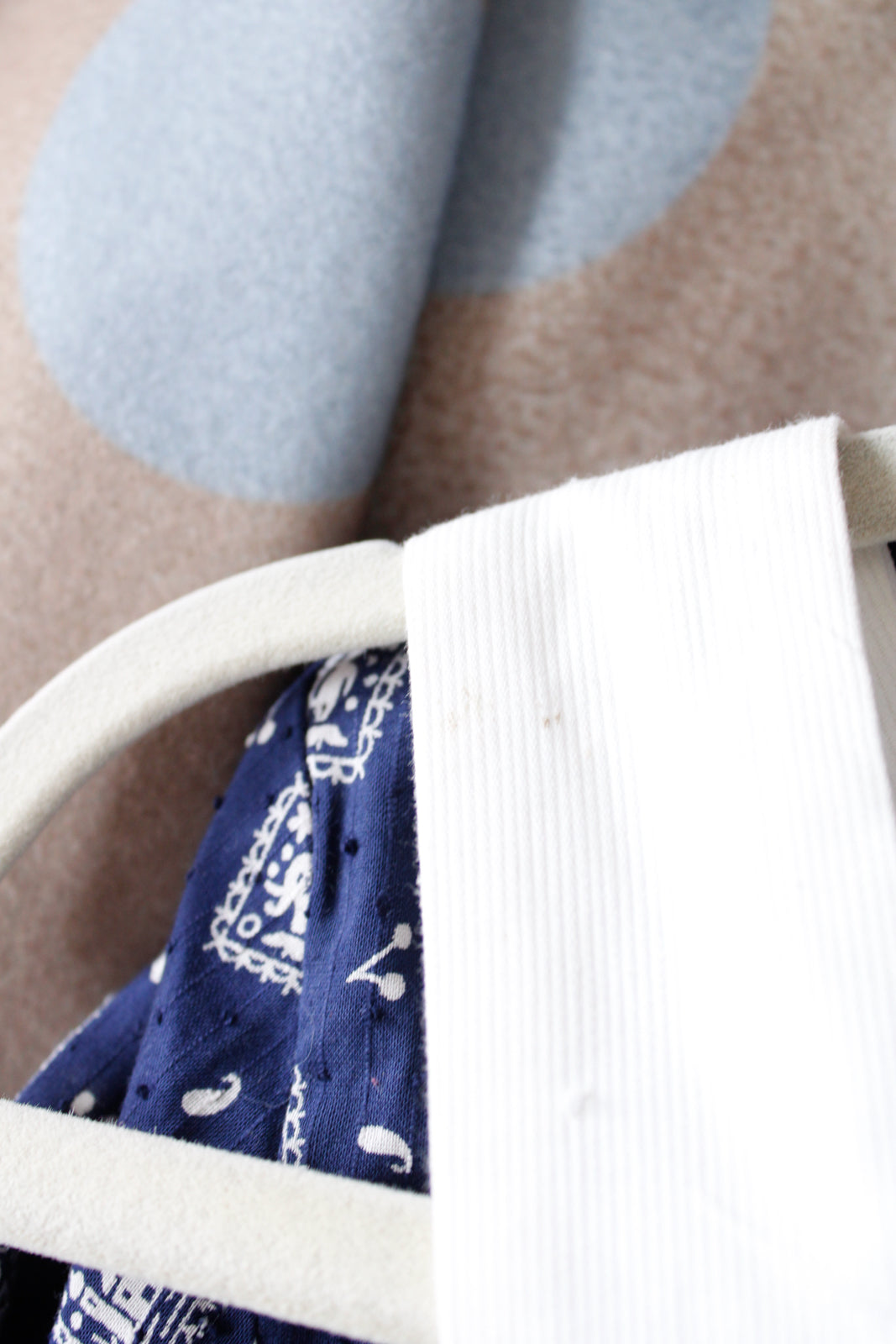 1950s Blue & White Dorian Cotton Dress - Small