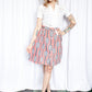 1960s Domino Cotton Skirt - Small