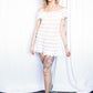 1970s Crochet White Mini Dress - S/M