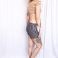 70s Low Rise Cotton Striped Shorts - Xsmall