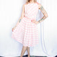 1950s Barbie Plaid & Pink Day Dress - Medium